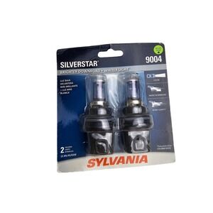 SYLVANIA 9004 SilverStar High Performance Halogen Headlight Bulb, 2 Bulbs